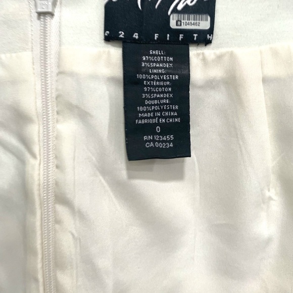 Lord & Taylor Blue and Gold Mini Pencil Skirt Resort Wear - Picture 5 of 7